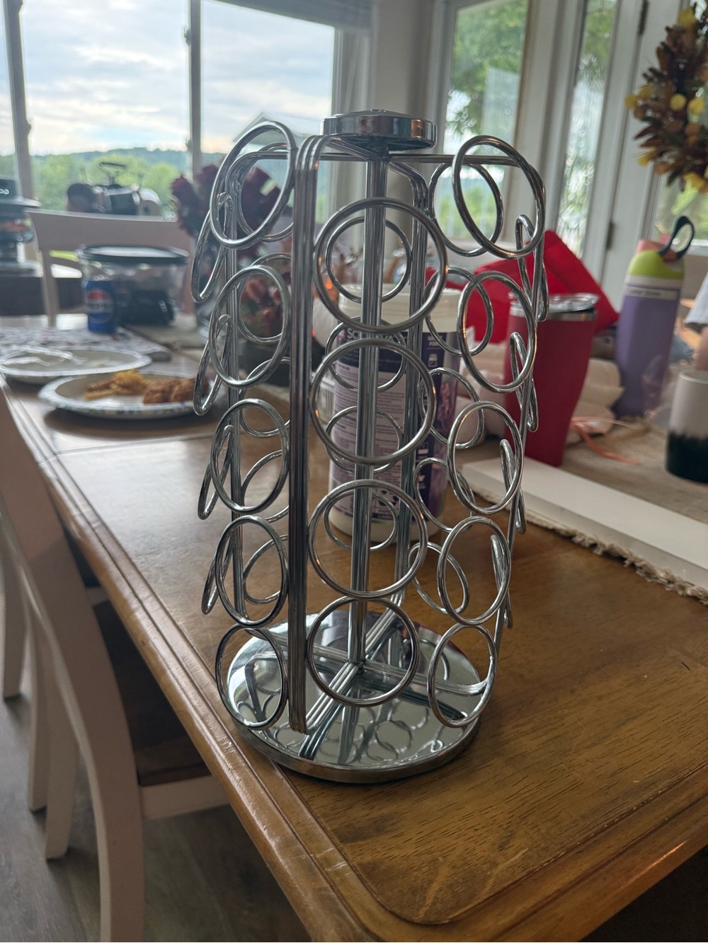 Keurig Rotating Coffee Pod Carousel Holder - Chrome